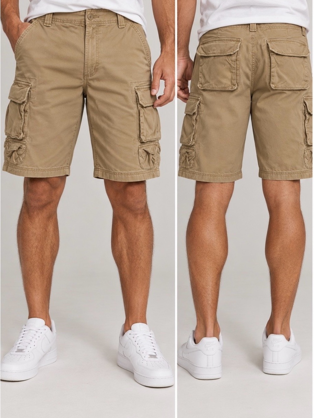 Lee Dungarees Men's Cargo Shorts in Khaki Size 32